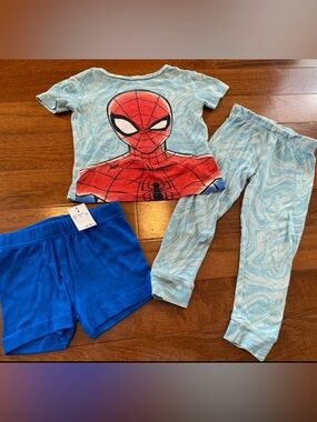 Spider-Man Pajamas Set Boys Size 4